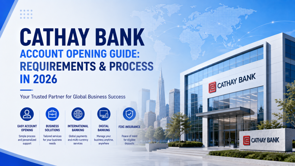 Cathay Bank Account Opening Guide 2026, requirements and process for business account, Cathay Bank building exterior, global cross‑border business banking service